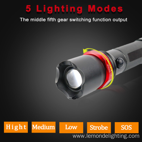 LED Waterproof 3W Long Distance Tactical Flashlight